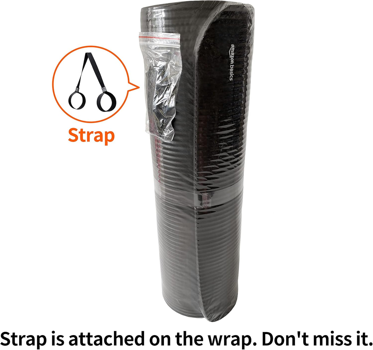 Extra Thick Yoga Mat (1/2") with Carrying Strap - Gym & Fitness