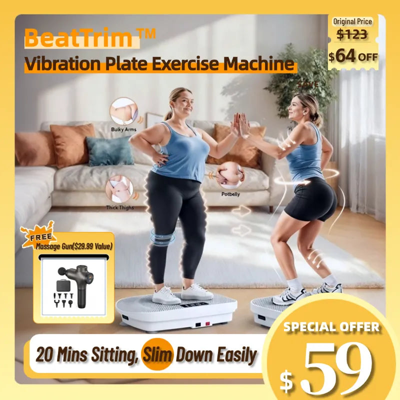 BeatTrim™Vibration Plate Exercise Machine-Sit & Slim Fast
