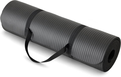 Extra Thick Yoga Mat (1/2") with Carrying Strap - Gym & Fitness