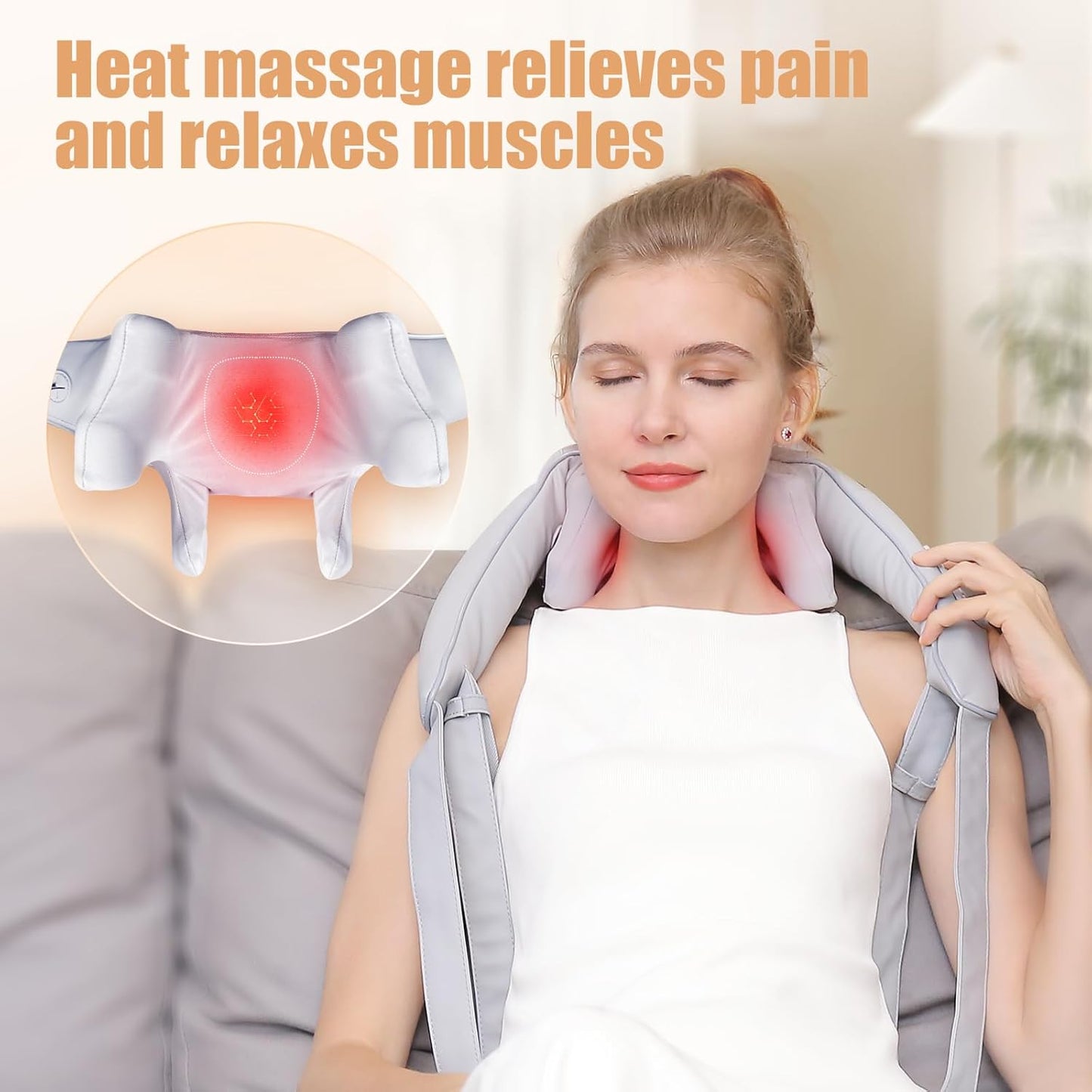 Shiatsu Neck & Shoulder Massager with Heat