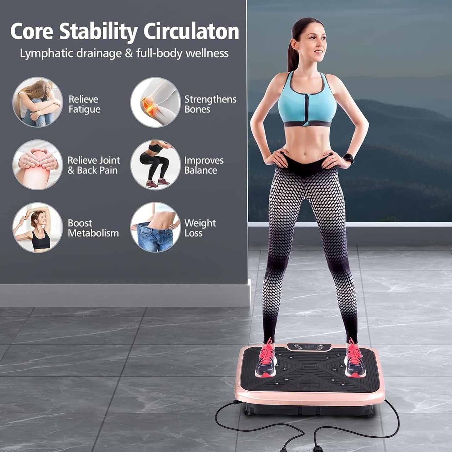 400 Lbs Capacity, Full Body Workout for Weight Loss & Lymphatic Drainage