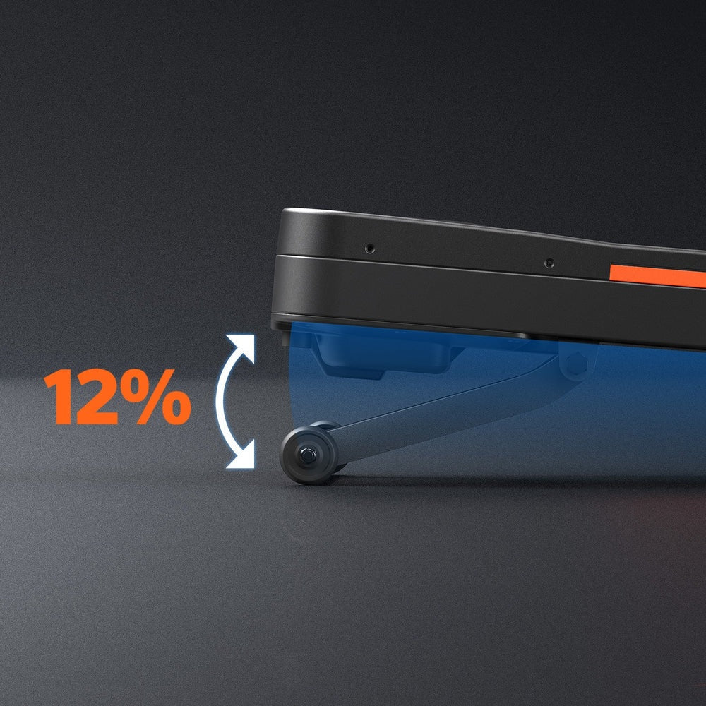 TrekPad Foldable Walking Pad with 12% Auto Incline