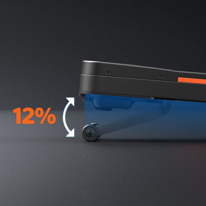 TrekPad Foldable Walking Pad with 12% Auto Incline